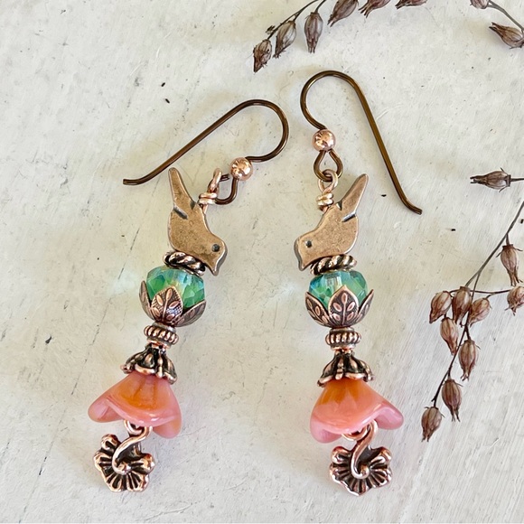 ARTISAN Earrings “Secret Garden” - Dangles - Picture 7 of 12